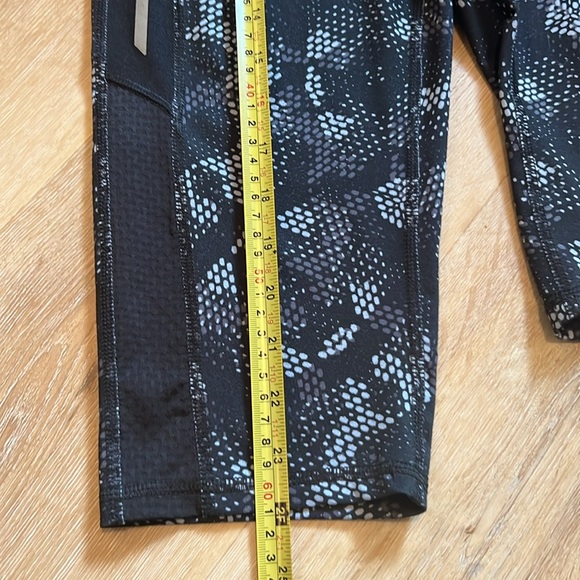 Champion Duo Dry Womens Capri Leggings Turquoise Black Stretch Workout Small - Picture 5 of 6